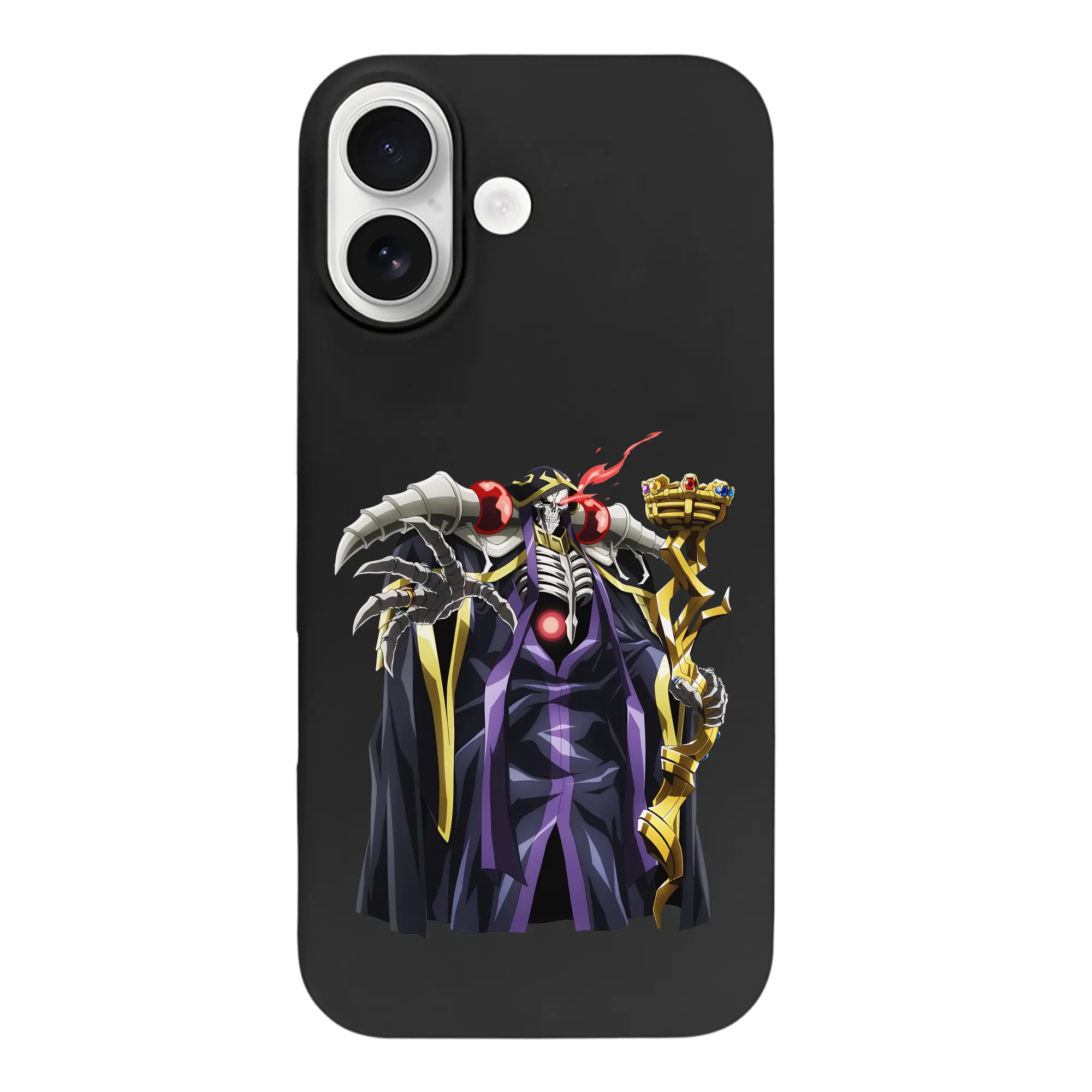 オーバーロード グッズ アインズ・ウール・ゴウン - iPhone 17 シリーズ シリコンケース 薄型 耐衝撃 指紋防止 ソフトタッチカバー 精密フィット 傷防止 保護ケース iPhone 17/17 Air/17 Pro/17 Pro Max 対応